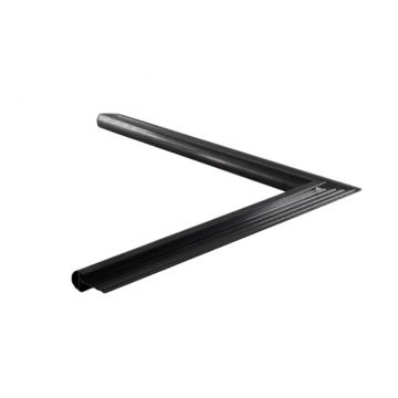 
Daktrim met kraal binnenhoek zwart 26mm breed, 500x500 lang
 