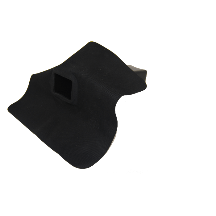EPDM hemelwaterafvoer 60 x 100mm met 90 graden uitloop main product photo